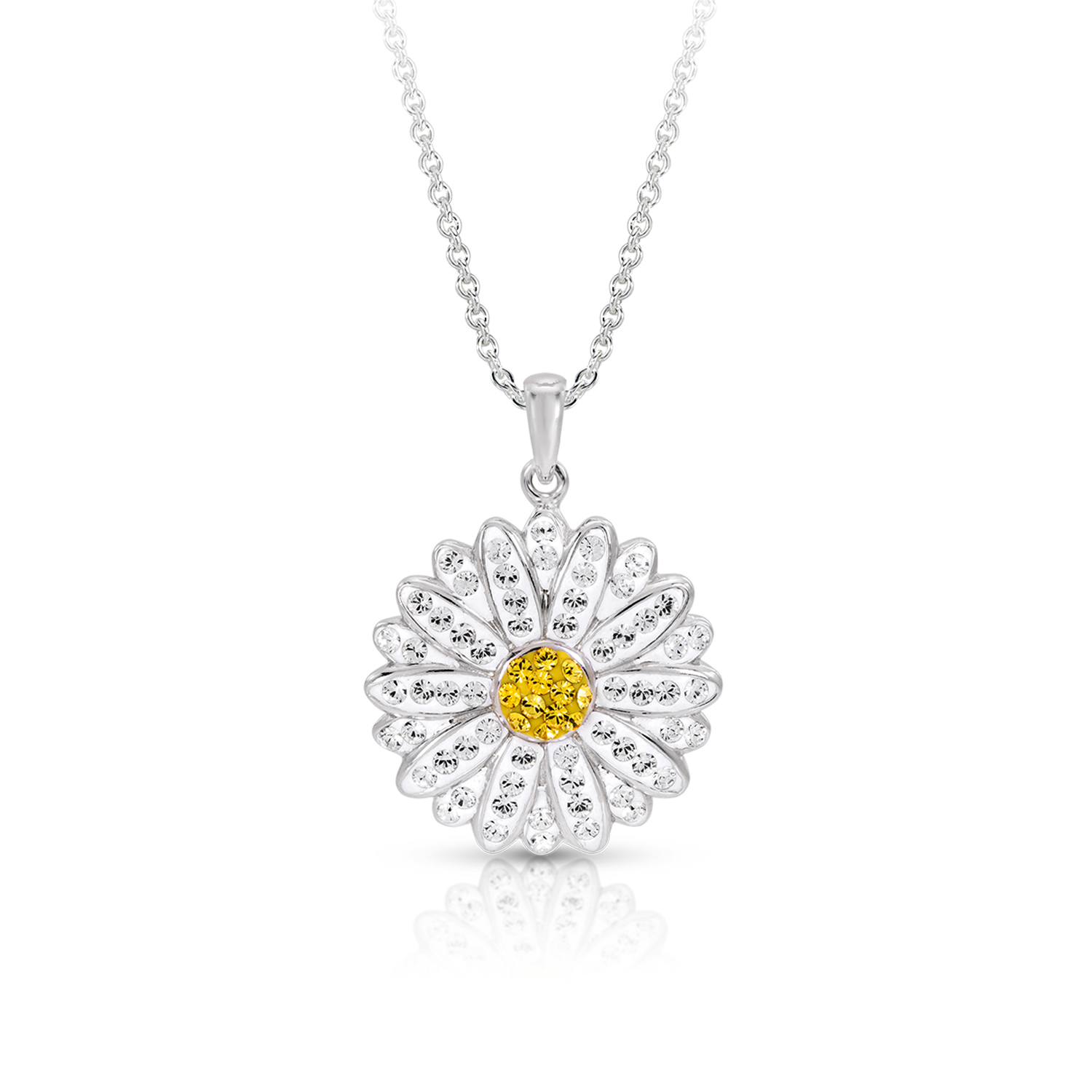 Flower Pendant Necklace, Never Rust 925 